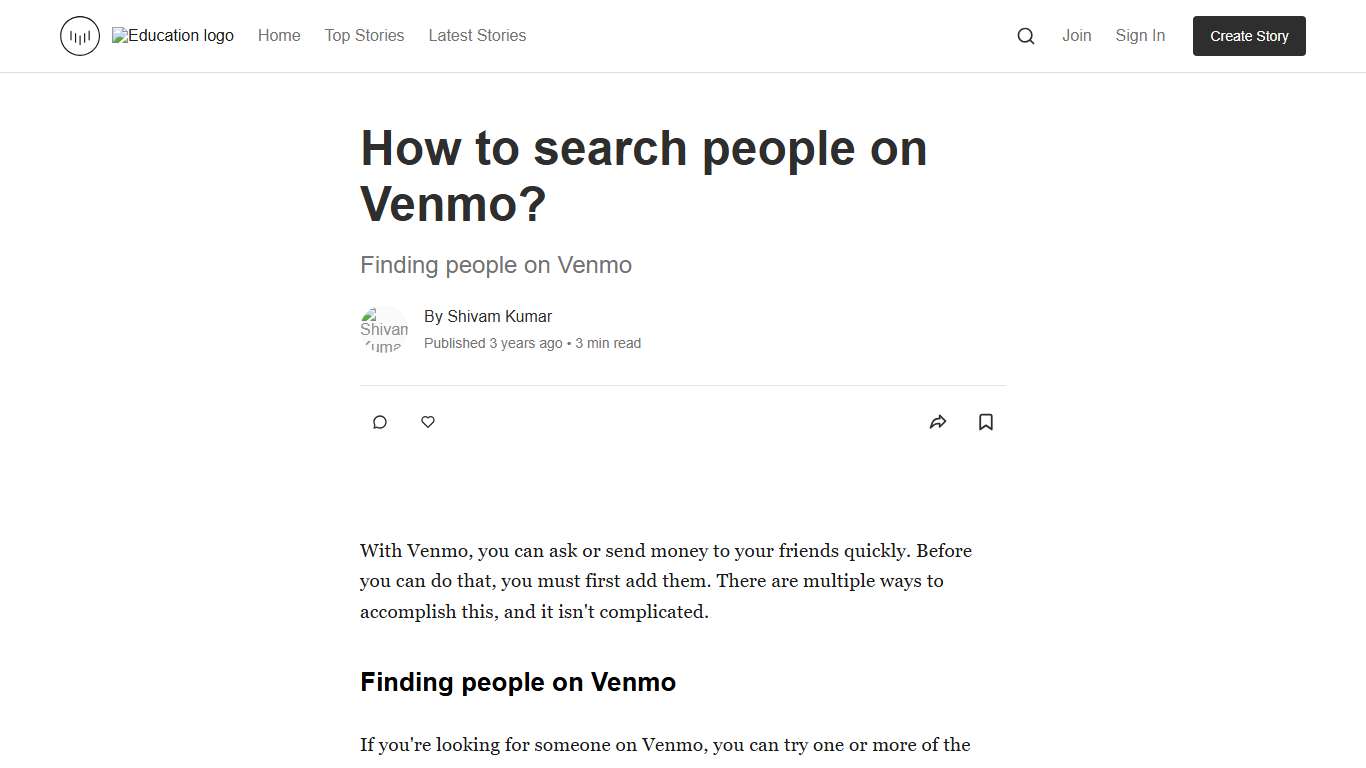 How to search people on Venmo? Education